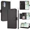 linsuyu Cover Compatible con Motorola Moto G52 4G / G82 5G / G71S 5G 【Design a portafoglio due scomparti per carte】 Custodia per cellulare Black