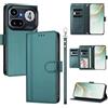 linsuyu Cover Compatible con Nothing Phone (4a) Pro 【Design a portafoglio due scomparti per carte】 Custodia per cellulare Green