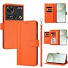 linsuyu Cover Compatible con ZTE Nubia Z70 Ultra 【Design a portafoglio due scomparti per carte】 Custodia per cellulare Orange