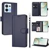 linsuyu Cover Compatible con Oppo Reno8 4G / Reno7 4G / F21 (F21S) Pro 【Design a portafoglio due scomparti per carte】 Custodia per cellulare Blue