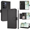 linsuyu Cover Compatible con Realme 14x 5G / C75 4G / V60 Pro / P3x,Compatible con Realme Narzo 80X 【Design a portafoglio due scomparti per carte】 Custodia per cellulare Black