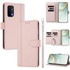 linsuyu Cover Compatible con OnePlus Nord N20,Compatible con Oppo A96 / Reno7 Lite / Reno7 Z / Reno8 Lite / Reno8 Z 【Design a portafoglio due scomparti per carte】 Custodia per cellulare Pink