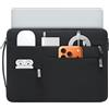 HYZUO 17-17,3 Pollici Custodia per Laptop Borsa Valigetta, Nero