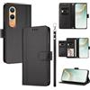 linsuyu Cover Compatible con OnePlus Nord CE4 Lite 5G,Compatible con Oppo K12X (China) 【Design a portafoglio due scomparti per carte】 Custodia per cellulare Black