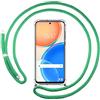 Tumundosmartphone Cover Ciondolo trasparente per Huawei Honor X8 con Cordon Verde Acqua