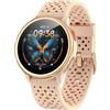 Tensky Smartwatch Donna 1.27'' Orologio Uomo Rotondo con 2 Cinturini,120+ Modalità Sportive, Corsi di Ginnastica 3ATM Monitoraggio Salute e Sonno Contapassi Fitness Watch per Samsung/Android/iPhone Rosa