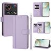 linsuyu Cover Compatible con ZTE Nubia Z70 Ultra 【Design a portafoglio due scomparti per carte】 Custodia per cellulare Purple