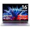 FIREBAT Portatile da Gaming 16 Pollici, Ryzen 7 H255 Octa-Core (fino a 4,9 GHz), 32GB LPDDR5 1TB NVMe SSD, Display QHD 2,5K 2560x1600 120Hz, WiFi 6, Tastiera Retroilluminata, Scocca in Metallo