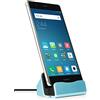 MyGadget Stazione Ricarica USB C & Cavo 1m - Caricatore Docking Station compatibile con Galaxy S24 S23 S22 Note 20 10 Huawei P50 P40 - Blu