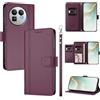 linsuyu Cover Compatible con Realme GT 8 Pro 【Design a portafoglio due scomparti per carte】 Custodia per cellulare Violet