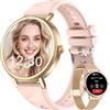 Blackview Smartwatch Donna, Effettua e Rispondi alle Chiamate, Orologio Smartwatch Fitness con 1.26' HD 112+ Sportive/SpO2/Monitoraggio del Sonno/Cardiofrequenzimetro per Android IOS