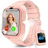 Baolubao Smartwatch Bambini, 4G Orologio Smartwatch Bambini con Videochiamate, 1.75 Orologio Intelligente Ragazza con GPS, Chiamate, Chat Vocale, SOS, Modalità Scuola, Smart Watch Ragazza e Ragazze