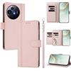 linsuyu Cover Compatible con TCL 50 Nxtpaper / 50 Pro NXTpaper,Compatible con TCL P10 【Design a portafoglio due scomparti per carte】 Custodia per cellulare Pink