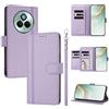 linsuyu Cover Compatible con Realme P3 Pro 5G 【Design a portafoglio due scomparti per carte】 Custodia per cellulare Purple