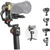 Hohem iSteady MT3 Pro Stabilizzatore per Fotocamera con Tracciamento AI, Gimbal per Mirrorless/Compatta/Action Cam e Smartphone, Telecomando Touchscreen Rimovibile da 1,4,Portata 5,5lbs, Luce CCT/RGB
