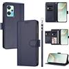 linsuyu Cover Compatible con OnePlus Nord CE 2 Lite/Nord 2 Lite,Compatible con Realme 9 5G / 9 Pro / Q5 / V25 5G 【Design a portafoglio due scomparti per carte】 Custodia per cellulare Blue