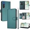 linsuyu Cover Compatible con ZTE Nubia RedMagic 10 Air 5G 【Design a portafoglio due scomparti per carte】 Custodia per cellulare Green