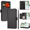 linsuyu Cover Compatible con ZTE Nubia Music 2 【Design a portafoglio due scomparti per carte】 Custodia per cellulare Black