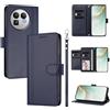 linsuyu Cover Compatible con Realme GT 8 Pro 【Design a portafoglio due scomparti per carte】 Custodia per cellulare Blue