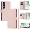 linsuyu Cover Compatible con Sony Xperia 1 VII 【Design a portafoglio due scomparti per carte】 Custodia per cellulare Pink