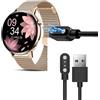 Blueshaweu Compatibile con SWGOTA I39H Charger, Magnetico Charging Orologio Collegato USB 3.3ft Compatibile con SWGOTA I39H/KIQULOV I39H/ZKCREATION I39H 1.32'' Smartwatch (nero)