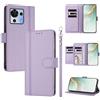 linsuyu Cover Compatible con ZTE Blade V50 Vita 【Design a portafoglio due scomparti per carte】 Custodia per cellulare Purple
