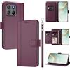 linsuyu Cover Compatible con Motorola Moto G67 Power / G57 Power / G100 2025 / G100S 2025 【Design a portafoglio due scomparti per carte】 Custodia per cellulare Violet