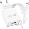 Mugust Xiaomi Caricabatterie, Alimentatore da Muro Turbo Charge con Porta USB-A USB-C, Ricarica Rapida per Xiaomi 13/12/11, Redmi Note 11/12 Pro, POCO F5/X5