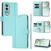 linsuyu Cover Compatible con OnePlus Nord CE4 5G,Compatible con Oppo K12 / K12 Plus 【Design a portafoglio due scomparti per carte】 Custodia per cellulare Mint