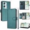 linsuyu Cover Compatible con Oppo A79 / A2 5G / A1S,Compatible con OnePlus Nord N30 SE 【Design a portafoglio due scomparti per carte】 Custodia per cellulare Green