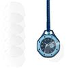 CYUXING 5 Pcs Vetro Temperato per Swatch AP Royal Pop Orologio Tasca | PC Antiurto, Cinturino Silicone Accessori, Regolabile Sport Ricambio