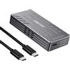 OSCOO Enclosure M.2 NVMe da 40 Gbps con ventola di raffreddamento attiva per creatori e giocatori, custodia SSD fai da te con dissipazione del calore in alluminio, compatibile con Thunderbolt 4/3 e