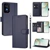 linsuyu Cover Compatible con TCL 50 SE 4G,Compatible con TCL 40 NxtPaper 4G 【Design a portafoglio due scomparti per carte】 Custodia per cellulare Blue