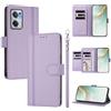 linsuyu Cover Compatible con OnePlus Nord CE2 5G 【Design a portafoglio due scomparti per carte】 Custodia per cellulare Purple