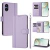 linsuyu Cover Compatible con Sony Xperia 5 V 【Design a portafoglio due scomparti per carte】 Custodia per cellulare Purple