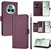 linsuyu Cover Compatible con Realme P3 Pro 5G 【Design a portafoglio due scomparti per carte】 Custodia per cellulare Violet