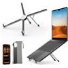 Lamicall Supporto PC Portatile Pieghevole Scrivania [Ultraleggero/Compatto] | [Dissipazione Superiore] [6 Angolazioni] Porta PC Alluminio Regolabile, Supporto Ergonomico per Macbook Pro Air Neo 10-15,6