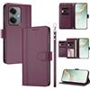 linsuyu Cover Compatible con OnePlus Nord CE3 5G,Compatible con Oppo K11 (China) 【Design a portafoglio due scomparti per carte】 Custodia per cellulare Violet