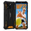 OUKITEL-Store OUKITEL WP32 Android 15 Rugged Smartphone, 6.0HD+ 16GB(4+12) RAM + 128GB ROM/TF 1TB Telefono Indistruttibile, 6300mAh 20MP + 5MP Impermeabile IP68 Dual SIM 4G/NFC/OTG Orange