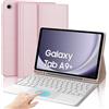 IVEOPPE Cover Tastiera per Samsung Galaxy Tab A9+/A9 Plus 11 2023 X210/X216/X218 | Keyboard Touchpad Magnetico Staccabile, Italiano QWERTY, Custodia Tastiera Senza Fili Bluetooth con Portapenna, Rosa chiaro