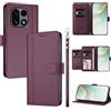 linsuyu Cover Compatible con OnePlus 15 【Design a portafoglio due scomparti per carte】 Custodia per cellulare Violet
