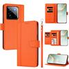 linsuyu Cover Compatible con Realme GT 7 Pro 5G,Compatible con Realme GT 7 Pro Racing 5G 【Design a portafoglio due scomparti per carte】 Custodia per cellulare Orange