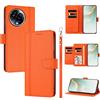 linsuyu Cover Compatible con Realme 11 5G / 11X / C67 5G / V50s / V50,Compatible con Realme Narzo 60x 【Design a portafoglio due scomparti per carte】 Custodia per cellulare Orange