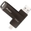 MMOMENT Chiavetta USB C da 256 GB, supporta porta di tipo C di tipo A, chiavetta USB USB-C, unità flash OTG 2 in 1 per Android, iPhone-15-16, unità flash USB, velocità di lettura fino a 150 MB/s