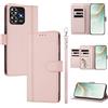 linsuyu Cover Compatible con ZTE Blade A73 4G 【Design a portafoglio due scomparti per carte】 Custodia per cellulare Pink