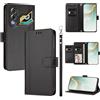 linsuyu Cover Compatible con ZTE Nubia Neo 3 GT 【Design a portafoglio due scomparti per carte】 Custodia per cellulare Black