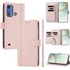 linsuyu Cover Compatible con ZTE Blade A53 Pro 【Design a portafoglio due scomparti per carte】 Custodia per cellulare Pink