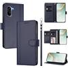 linsuyu Cover Compatible con OnePlus Nord CE 5,Compatible con OnePlus Ace 5 Racing 【Design a portafoglio due scomparti per carte】 Custodia per cellulare Blue