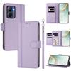 linsuyu Cover Compatible con Realme C33 2022/2023 【Design a portafoglio due scomparti per carte】 Custodia per cellulare Purple