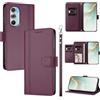 linsuyu Cover Compatible con Motorola Edge X30 / 30 Pro/Edge Plus (2022) XT2201 【Design a portafoglio due scomparti per carte】 Custodia per cellulare Violet